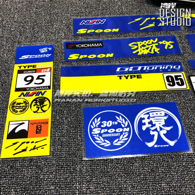 Креативная модная наклейка на окно автомобиля Стайлинг для Yokohama ST4 ложка спорт 30