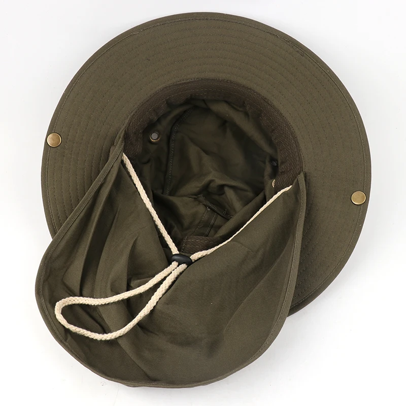 Women Summer Sun Hats With Neck Flap Outdoor UV Protection Fishing Hat For Men Bucket Cap Wide Brim Hiking Hats women sun hat