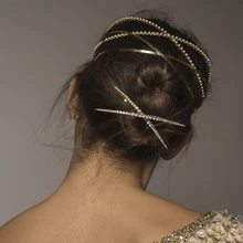 Vodeshanliwen модные заколки с искусственным жемчугом Новая буква из стразов заколки для волос для женщин Свадебные аксессуары