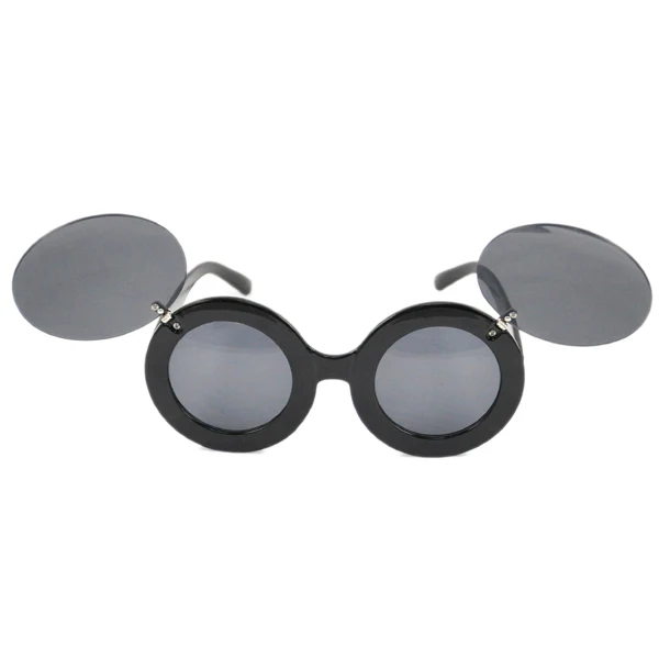 Новые женские круглые солнцезащитные очки Paparazzi с изображением мышки, вечерние очки Gaga
