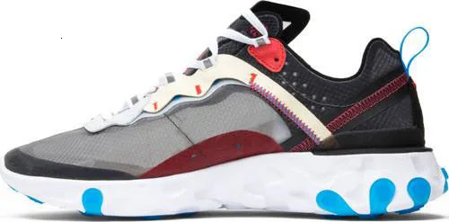react element 87 55 спортивная обувь для мужчин, антрацит, светильник, кость, тройной, черный, белый, красный, ORBIT, модные мужские кроссовки, спортивные