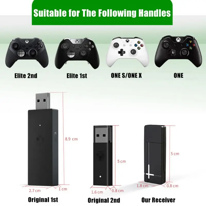 Adattatore Wireless Per Pc 2.4G Ricevitore Usb Per Xbox One Adattatore Controller Wireless Per Pc Portatili Windows 8/10