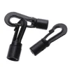 5PCS Black POM Plastic Snap Hook Clip Shock Tie Cord Ends Safety Lock Rope Buckles Outdoor Camp Clothesline Hook Accessories ► Photo 2/6