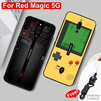 

Case For ZTE Nubia Red Magic 5G All Protection Retro Camera Gamepad Pattern Soft back Cover cases For RedMagic 5G NX659J Case