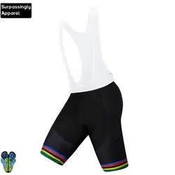 2019 мужские велошорты UCI World Champion Team 9D Pad гелевые шорты для езды быстросохнущие велосипедные шорты Pro для горного велосипеда с лямками шорты