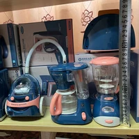 1PCS Pretend Play Mini Simulation Kitchen Toys Light-up & Sound BLUE Household Appliances Toy For Kids Children BOY Girl 1