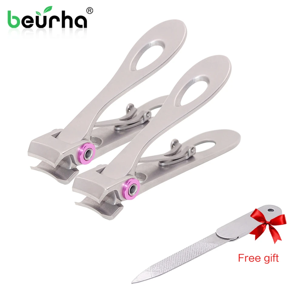 

Professional Nail Clippers Pedicure Set Stainless Steel Toenail Fingernail Cutter Trimmer for Thick Nails Clipper Manicure Tools
