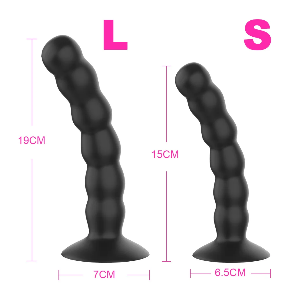 Ribbed Anal Plug With Remote Control And Vibrating Massage Function_voghion.com
