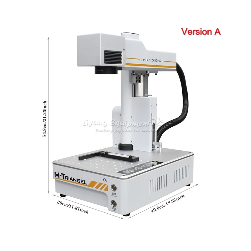 20 Вт волоконная лазерная резка маркировочная машина DIY ЖК-сепаратор для iPhone XS XSMAX X 8P 8 Задняя стеклянная металлическая деревянная CNC принтер