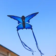 70x150 см синий красивый змей-бабочка с 30 м управляющей линией легко летают наружные спортивные игрушки животные воздушные змеи игрушка подарок