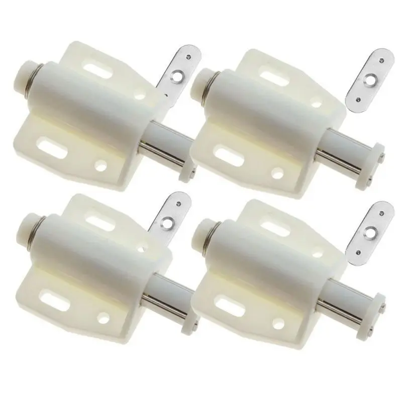 

Promotion! 4 PCS White Magnetic Push To Open System Damper For Cabinet Cupboard Drawer