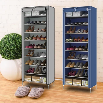 

Multi-layer Dustproof Cloth Shoe Cabinet DIY Combination Assembly Shoe Storage Rack Household Finishing Shelves Home Furniture