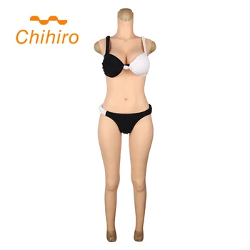 

D Cup fake boobs silicone breast forms with arms whole body suits for crossdresser shemal transgender Body Suit Bodysuit