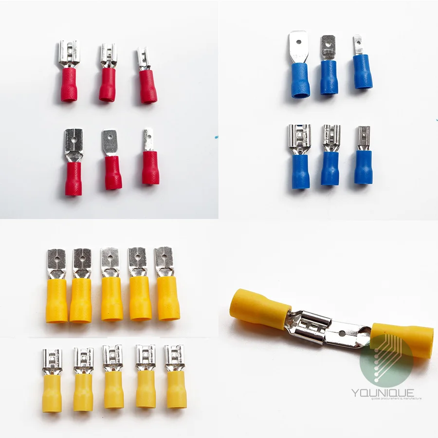

（50）Female Disconnect Terminals,(50) Male Cembre Crimp Connectors, Pre Insulated 110' 187' 250'