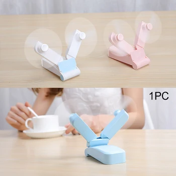 

Mini Handheld Fan Dual Head Powerful Wind Small Personal Portable Fan Pocket Foldable Size for Home Office USB Rechargeable