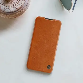 

leather case for Samsung A01 cover Samsung Galaxy A01 Nillkin QIN Protective flip Cover wallet Case With Luxury packaging
