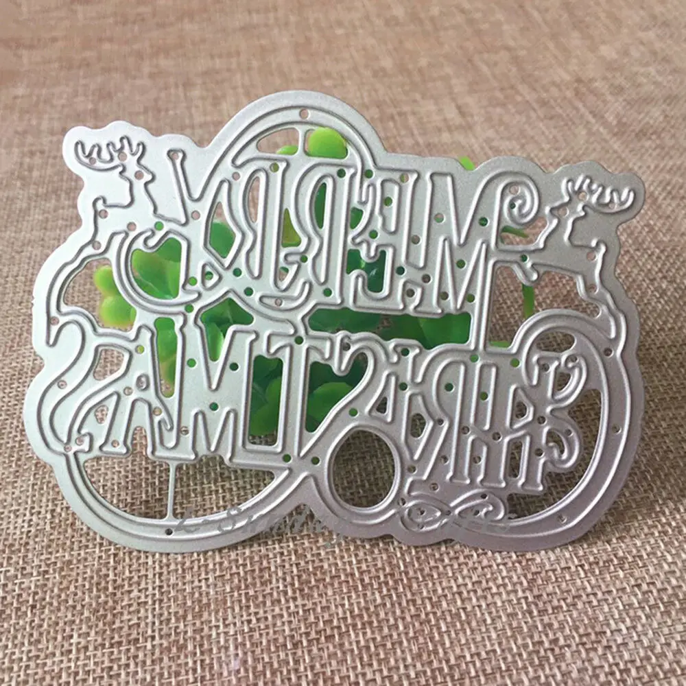 L-Sunday трафареты для рукоделия поздравительные открытки металлические Вырубные штампы с рождественскими буквами DIY Скрапбукинг альбом бумага для тиснения