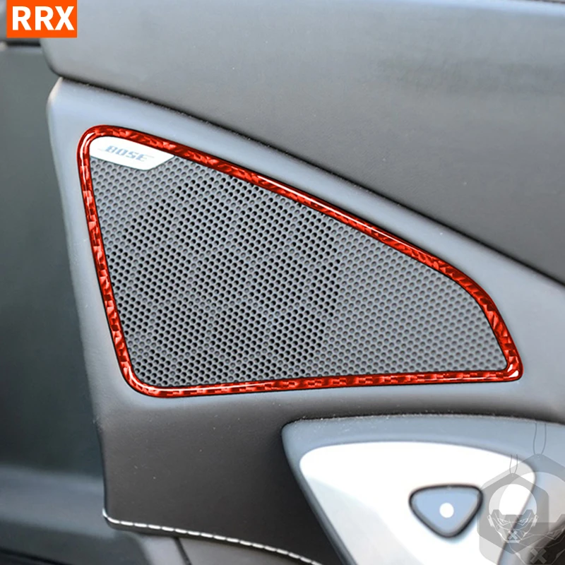 For Chevrolet Corvette C7 2014-2019 Carbon Fiber Stickers Door Audio Speaker  Panel Edge Cover Trim Interior Car Accessories Interior Mouldings  AliExpress