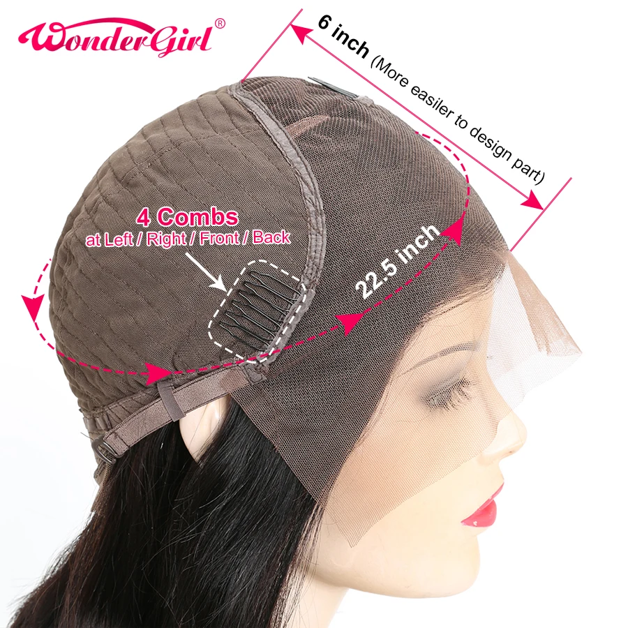Wonder girl 150% плотность волнистые Синтетические волосы на кружеве парик 13x6 Синтетические волосы на кружеве человеческих волос парики для чернокожих Для женщин Волосы remy бразильский парик шнурка