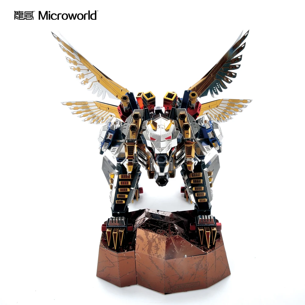 Microworld 3D модели Летающий Тигр модель DIY лазерная резка головоломка боец Модель 3D металлические головоломки детские игрушки для взрослых подарки
