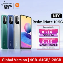 [Мировая премьера В наличии] Глобальная версия Xiaomi Redmi Note 10 5G NFC Смартфон Dimensity 700 90Hz FHD+ Дисплей 48Мп Камера 5000мАч