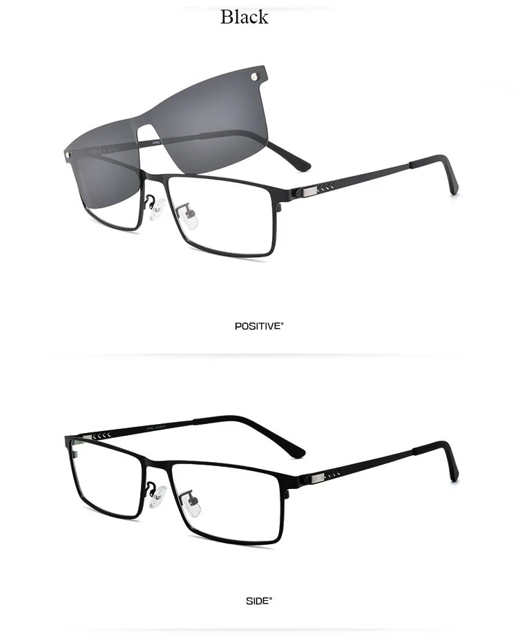 Модные магнитные солнцезащитные очки es клип на Близорукость глаз очки по рецепту оправы Безвинтовые оптические оправы для очков мужские горячие
