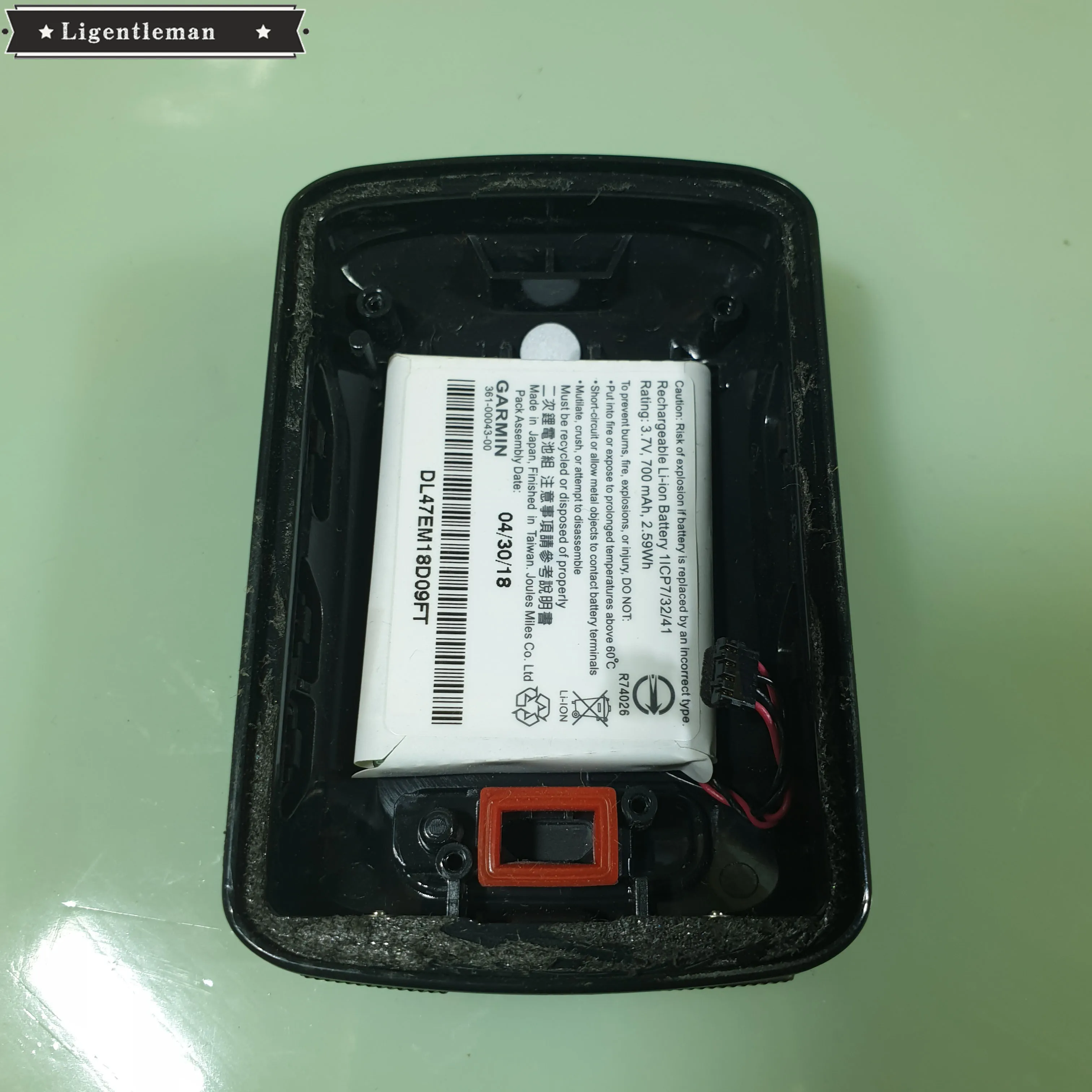 Оригинальная б/у Задняя крышка батареи для Garmin edge 520 plus с литий ионным