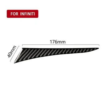 

For Infiniti Q50 Q60 Carbon Fiber Interior Left Dashboard Sticker Cover 14-19