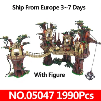 

Lepining 05047 Star Wars Ewok Village Architecture Legoinglys Building Blocks Set 10236 Kids Toys For Children Gift King Bricks