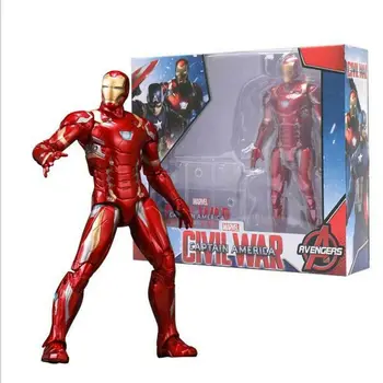 

In Stock Marvel Toy Bracket Version Iron Man 7" Avengers Civil War Action Figure Model Collectible Hand Toys Dolls Figure