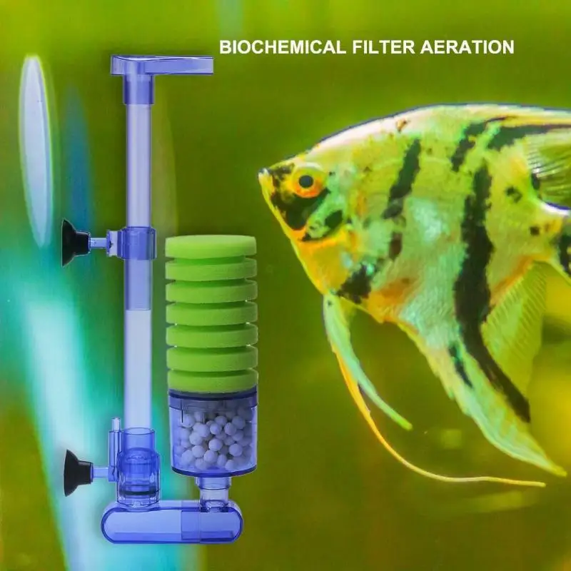 Aquarium Internal Filter Pump Bacteria Culture Delicate for Fish Tank Air Oxygen Increase Necessary Aquarium Cleaning Gadgets