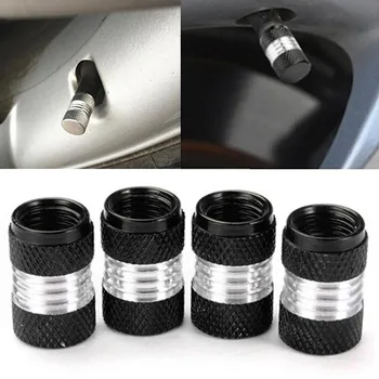 

4pcs/set Universal Aluminium Alloy Tire Valve Stem Caps Car Truck Bicycle Hub Valve Dust Caps Car Bicycle Wheel Tire Accessories