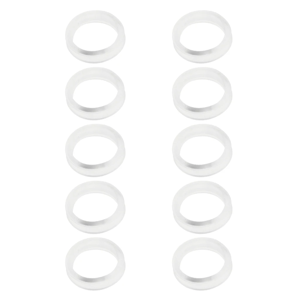Lot 10Pcs Soft Rubber Finger Ring Grips Inserts Sizer for Barber Hairdressing Shear Scissors