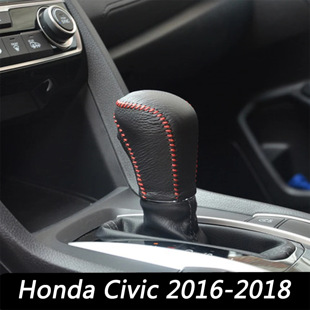 Для Honda Civic 10 10 управление передачей автомобиля Накладка авто наклейка ПУ кожа авто Стайлинг Аксессуары