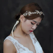 Стразы TRiXY H89, свадебные ободки, свадебные украшения для волос, жемчужные бисероплетения, свадебные диадемы, свадебные аксессуары для волос