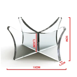 One Piece Transparent Acrylic Ball Stand Display Holder Rack Support Base For Soccer Volleyball Basketball Football Rugby Ball