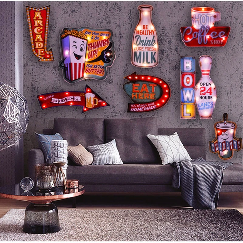 Светодиодный светильник для бара паба ресторана кафе|sign wall|sign ledsignes for home |