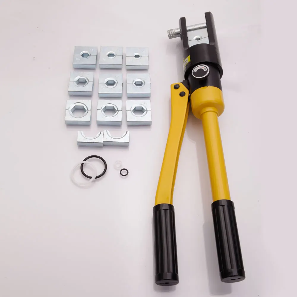 

YQK-300 16T Hydraulic Crimping Tool Cable Lug Crimper Plier Hydraulic Compression Tool with 11 Dies