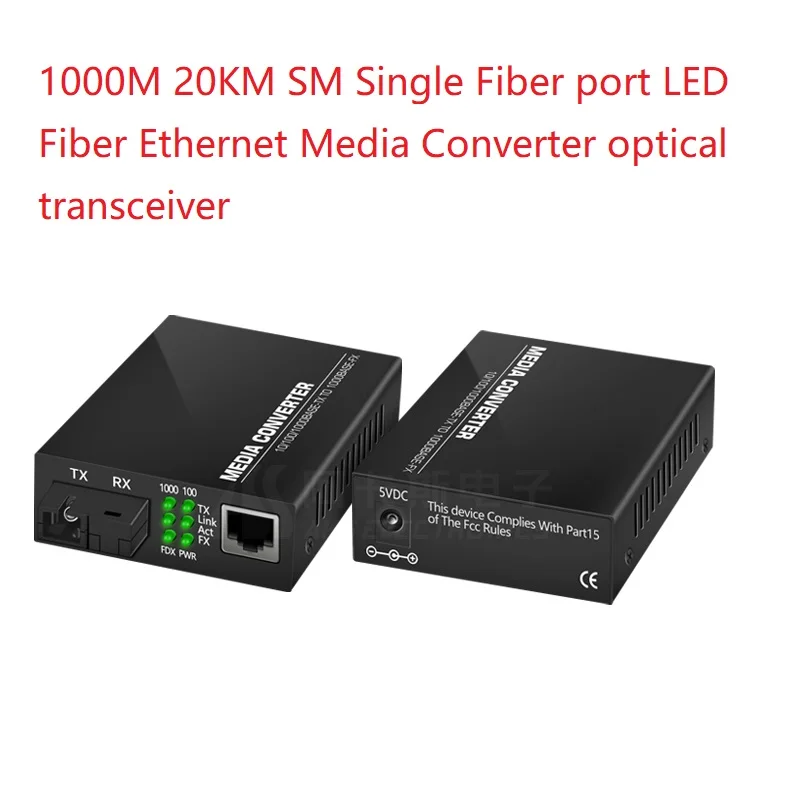1-пара-1000m-sm-fiber-sc-к-rj45-СВЕТОДИОДНЫЙ-цветной-экран-волоконно-ethernet-медиа-конвертер-оптический-трансивер-ethernet-20-км