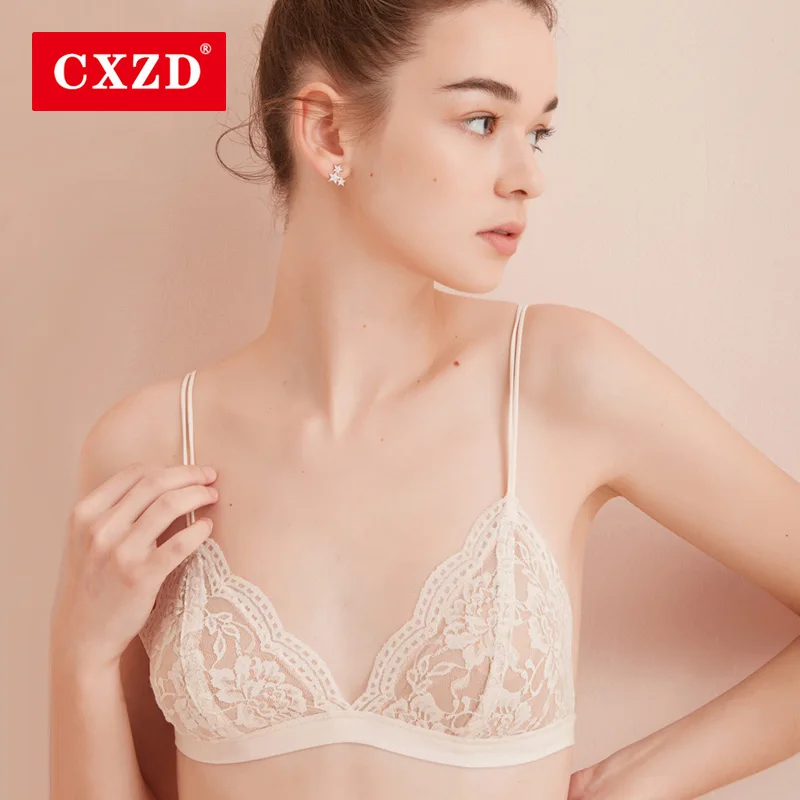 CXZD кружева без спинки бесшовный бюстгальтер сексуальное женское белье цветочные