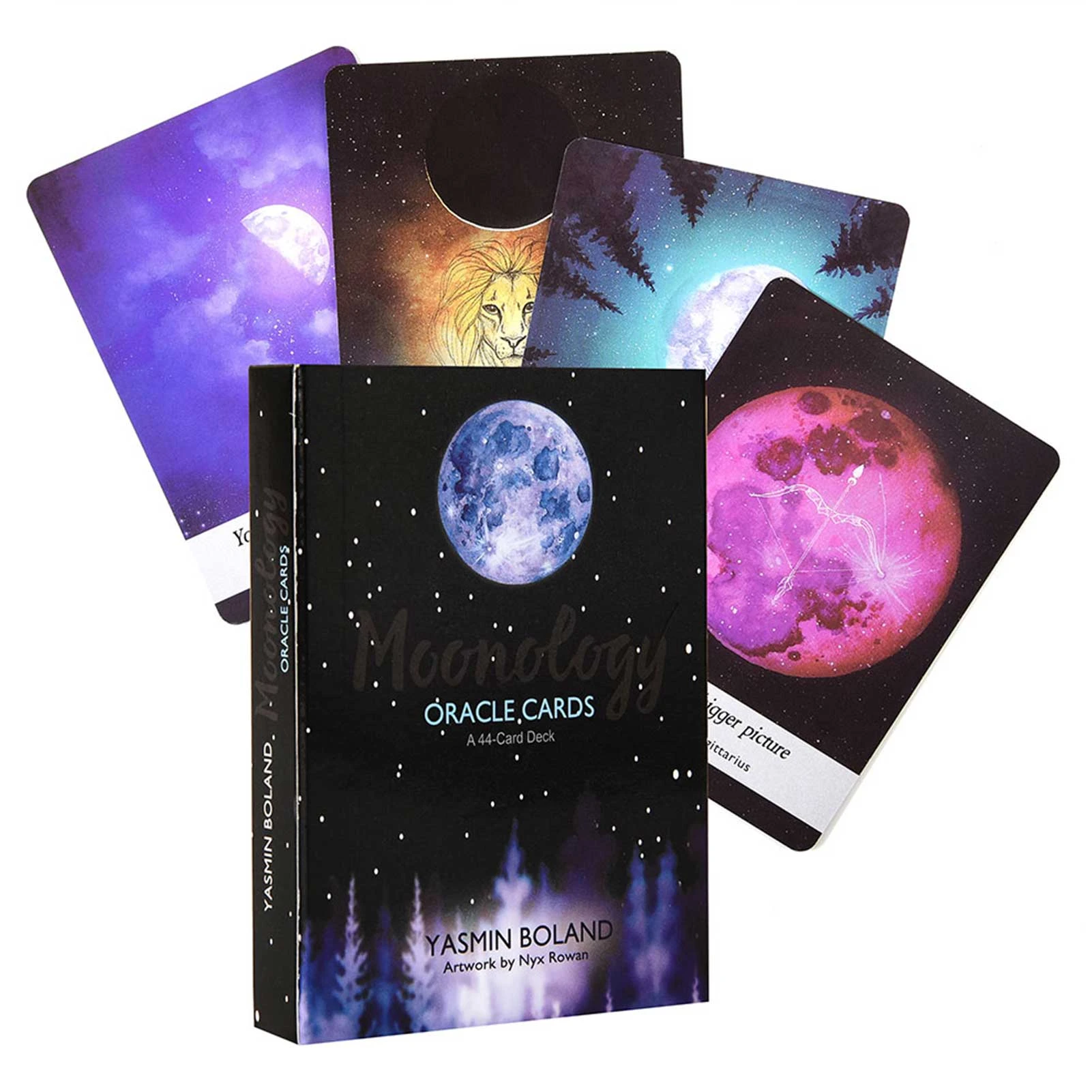 44 Cards Moonology Oracle Cards Tarot Read The Mythic Fate Divination For  Fortune Games English Guidance Deck Cards - Party Games - AliExpress