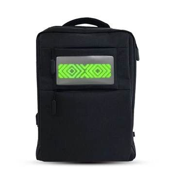 

LED Smart Dot Matrix Advertising Backpack Screen Dynamic Advertising DIY Laptop School Double Shoulder Bag