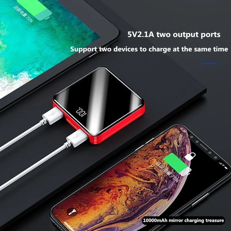 Мини 10000 мАч Расширенный телефон батарея питания для huawei/Xiaomi/Oppo портативный банк питания для iPhone/samsung резервного аккумулятора зарядное устройство