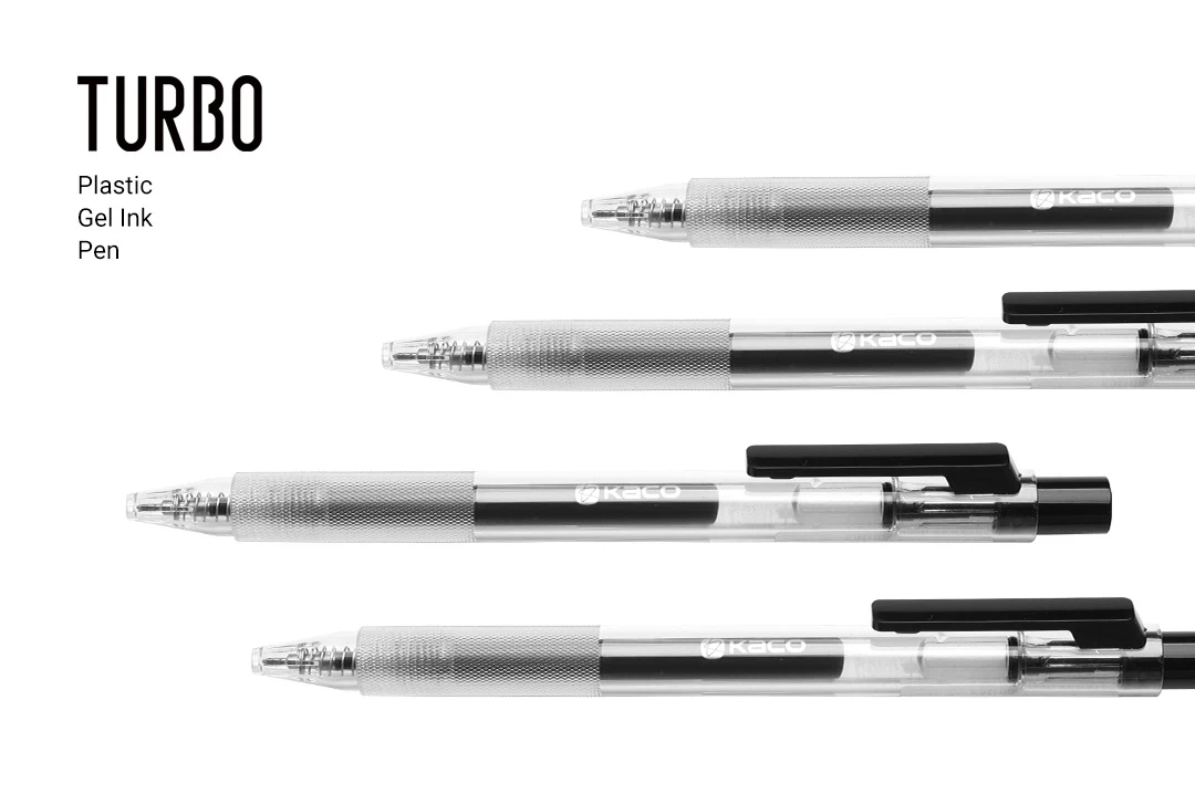KACO Neutral Pen Black 0.5MM Refills Gel Ink Pens 7pcs caneta Set Smooth Writing MI Pen For Office Home School Stationery