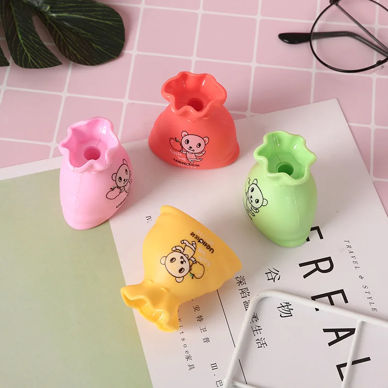 Creative Cartoon Pocket Modeling Pencil Sharpener Students Learning Supplies Pencil Shapper Children Pencil Sharpener