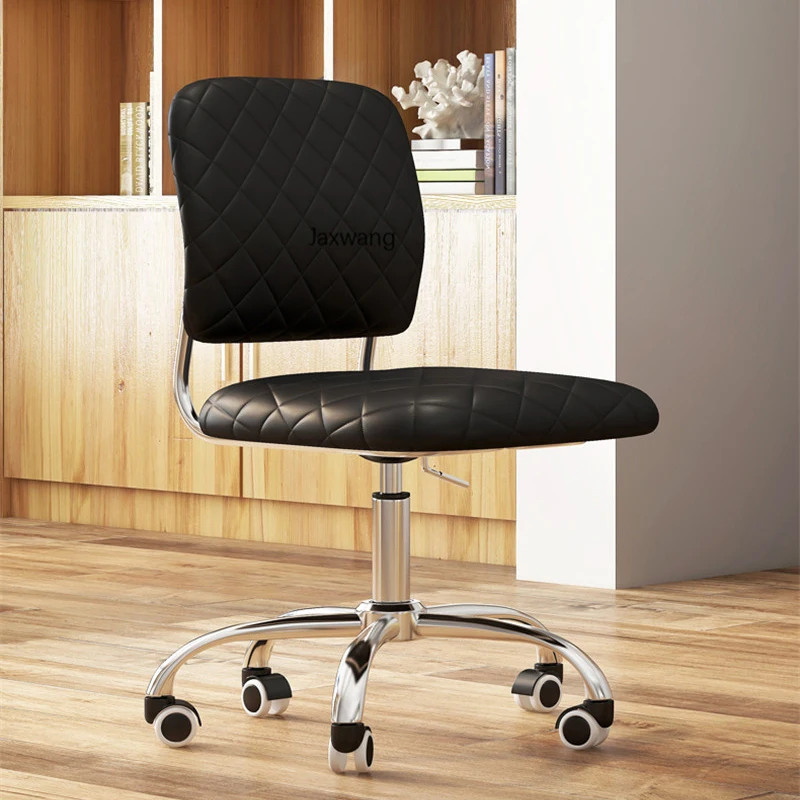 Miniamlist Office Chair Backrest Rotating Chairs Simple Height Adjustable Staff Comfortable Leather Lifting Roller Swivel |