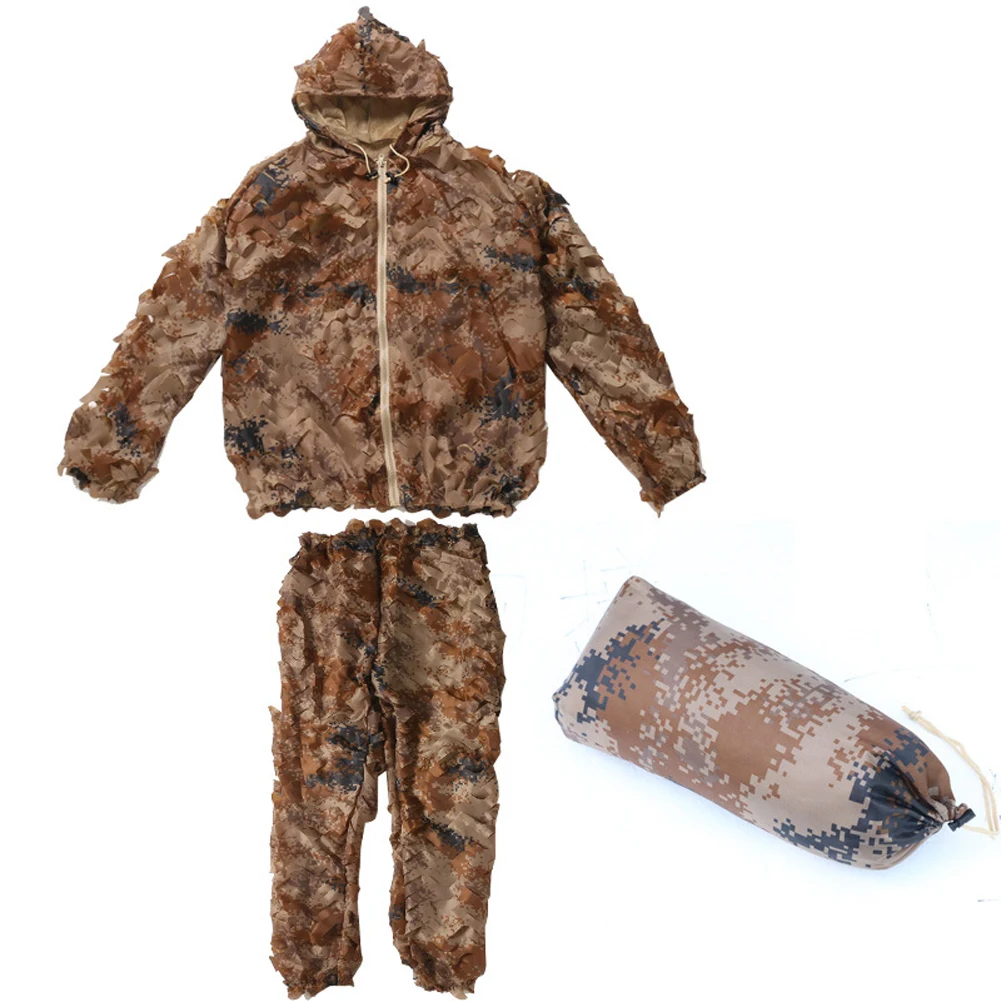 

Girl Boy Outdoor Suit Shooting Elastic Waist Gift Camping Training Children Soft Forest Hunting Camouflage Invisible Portable