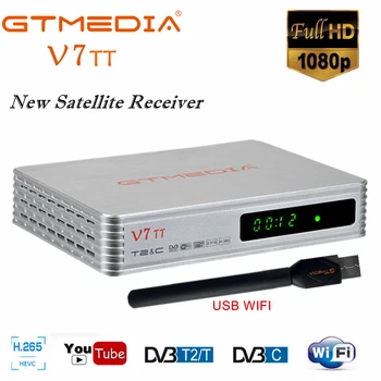 

GTmedia V7 TT Terrestrial Receiver DVB-T2 Satellite Receiver decoder TV Box Set Top Box Support usb wif For TTPRO Update Version