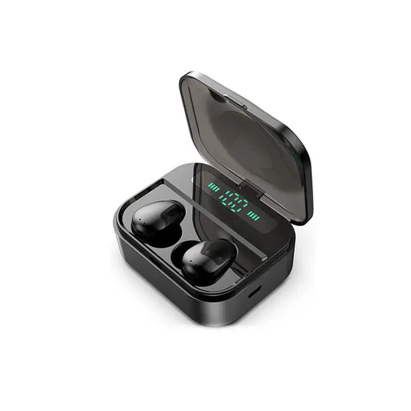 

True Wireless Stereo Sport Headset Mini TWS Earphone with Portable Digital Display Charging Box