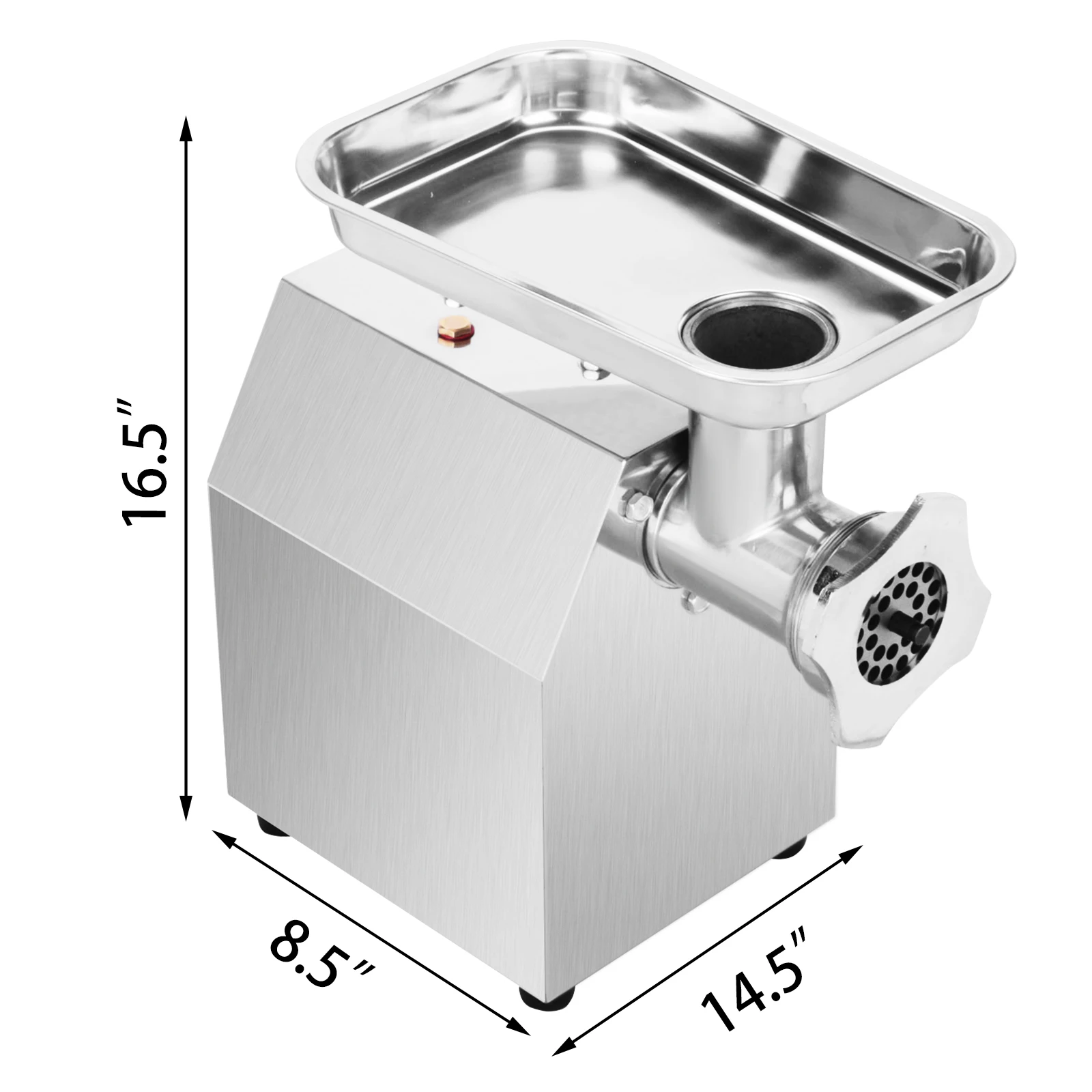 VEVOR 250Kg/H Electric Meat Mincer Grinder 1100W Commercial Kitchen Chopper Food Processor Sausage Maker Machine Home Appliance 6